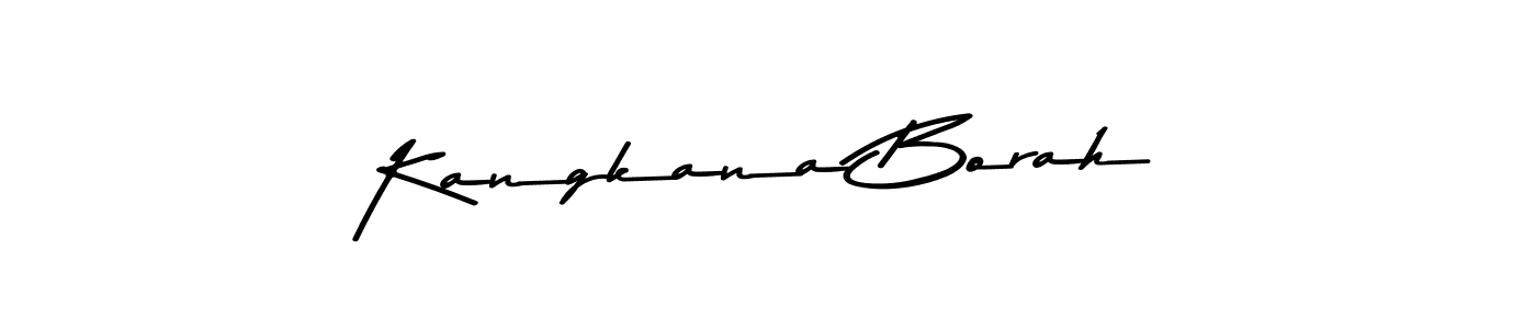 Design your own signature with our free online signature maker. With this signature software, you can create a handwritten (Asem Kandis PERSONAL USE) signature for name Kangkana Borah. Kangkana Borah signature style 9 images and pictures png
