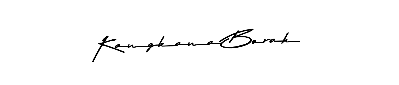 Design your own signature with our free online signature maker. With this signature software, you can create a handwritten (Asem Kandis PERSONAL USE) signature for name Kangkana Borah. Kangkana Borah signature style 9 images and pictures png