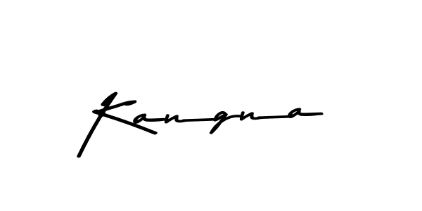 Make a beautiful signature design for name Kangna. With this signature (Asem Kandis PERSONAL USE) style, you can create a handwritten signature for free. Kangna signature style 9 images and pictures png