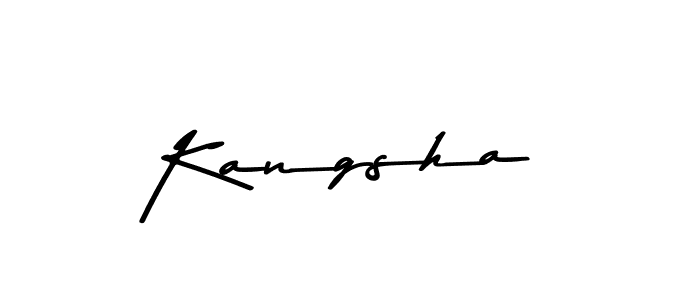 Kangsha stylish signature style. Best Handwritten Sign (Asem Kandis PERSONAL USE) for my name. Handwritten Signature Collection Ideas for my name Kangsha. Kangsha signature style 9 images and pictures png