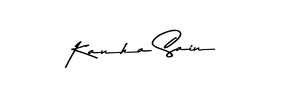 You should practise on your own different ways (Asem Kandis PERSONAL USE) to write your name (Kanha Sain) in signature. don't let someone else do it for you. Kanha Sain signature style 9 images and pictures png