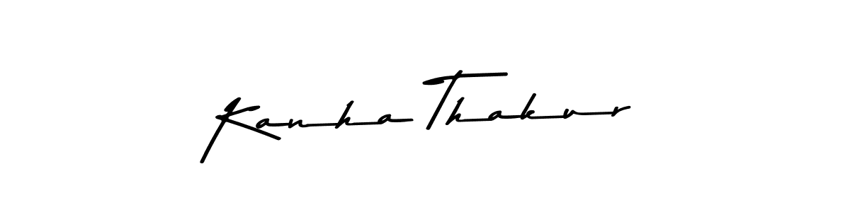 Design your own signature with our free online signature maker. With this signature software, you can create a handwritten (Asem Kandis PERSONAL USE) signature for name Kanha Thakur. Kanha Thakur signature style 9 images and pictures png
