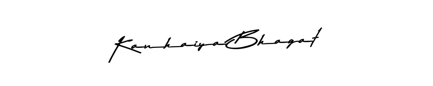 Use a signature maker to create a handwritten signature online. With this signature software, you can design (Asem Kandis PERSONAL USE) your own signature for name Kanhaiya Bhagat. Kanhaiya Bhagat signature style 9 images and pictures png