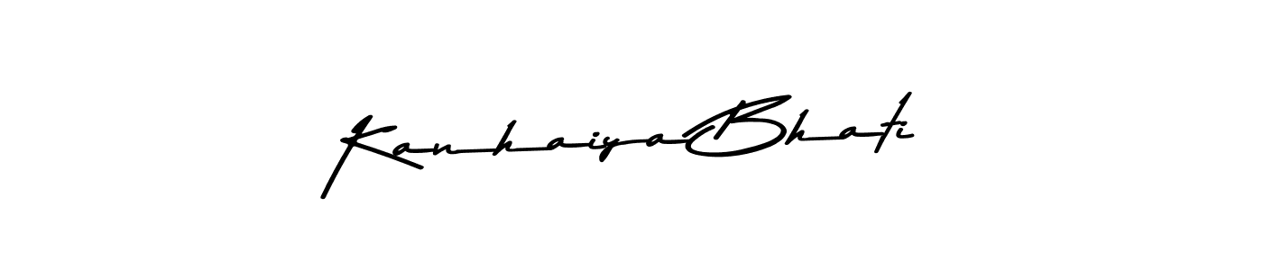 This is the best signature style for the Kanhaiya Bhati name. Also you like these signature font (Asem Kandis PERSONAL USE). Mix name signature. Kanhaiya Bhati signature style 9 images and pictures png