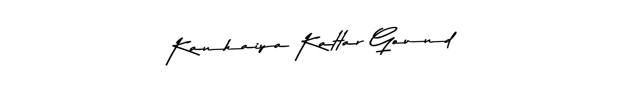 This is the best signature style for the Kanhaiya Kattar Gound name. Also you like these signature font (Asem Kandis PERSONAL USE). Mix name signature. Kanhaiya Kattar Gound signature style 9 images and pictures png