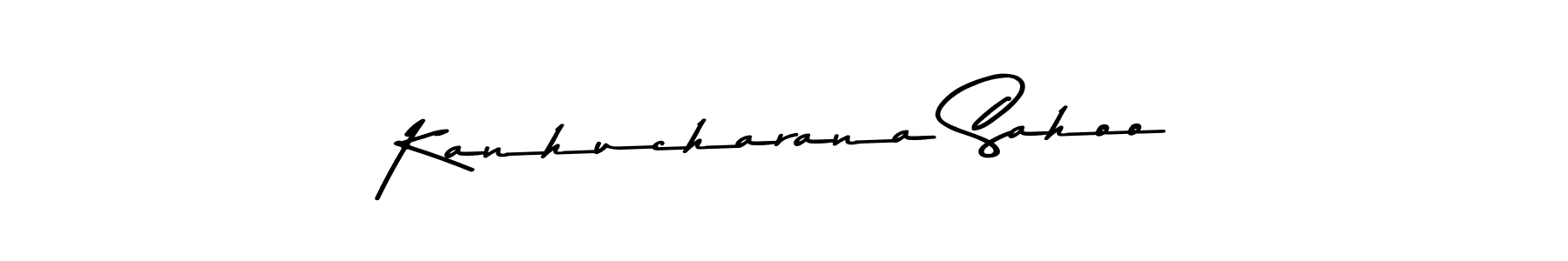 How to make Kanhucharana Sahoo name signature. Use Asem Kandis PERSONAL USE style for creating short signs online. This is the latest handwritten sign. Kanhucharana Sahoo signature style 9 images and pictures png