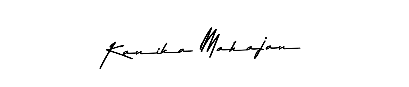 Design your own signature with our free online signature maker. With this signature software, you can create a handwritten (Asem Kandis PERSONAL USE) signature for name Kanika Mahajan. Kanika Mahajan signature style 9 images and pictures png