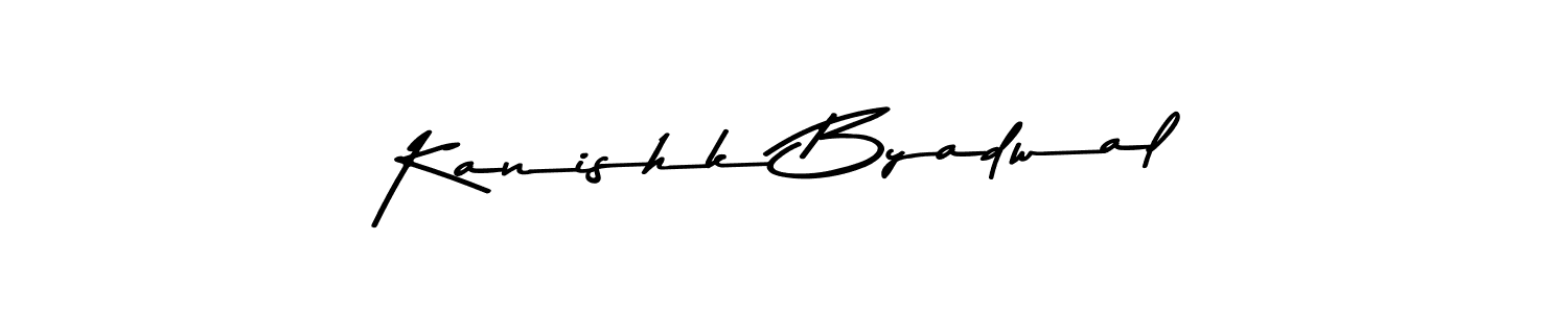 How to make Kanishk Byadwal signature? Asem Kandis PERSONAL USE is a professional autograph style. Create handwritten signature for Kanishk Byadwal name. Kanishk Byadwal signature style 9 images and pictures png