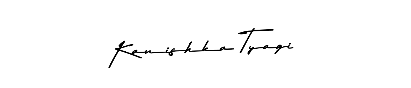 Create a beautiful signature design for name Kanishka Tyagi. With this signature (Asem Kandis PERSONAL USE) fonts, you can make a handwritten signature for free. Kanishka Tyagi signature style 9 images and pictures png