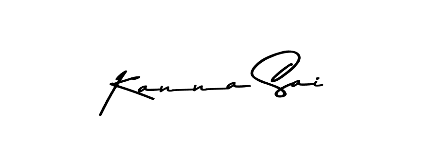 You should practise on your own different ways (Asem Kandis PERSONAL USE) to write your name (Kanna Sai) in signature. don't let someone else do it for you. Kanna Sai signature style 9 images and pictures png