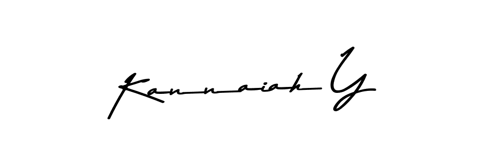 Use a signature maker to create a handwritten signature online. With this signature software, you can design (Asem Kandis PERSONAL USE) your own signature for name Kannaiah Y. Kannaiah Y signature style 9 images and pictures png