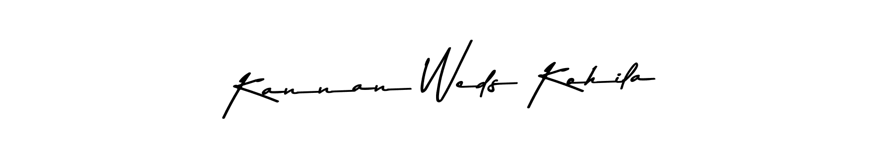 You can use this online signature creator to create a handwritten signature for the name Kannan Weds Kohila. This is the best online autograph maker. Kannan Weds Kohila signature style 9 images and pictures png