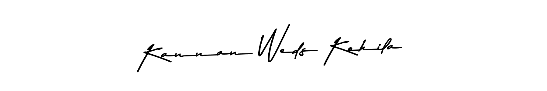 You can use this online signature creator to create a handwritten signature for the name Kannan Weds Kohila. This is the best online autograph maker. Kannan Weds Kohila signature style 9 images and pictures png