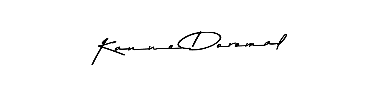 Make a beautiful signature design for name Kanne Doromal. With this signature (Asem Kandis PERSONAL USE) style, you can create a handwritten signature for free. Kanne Doromal signature style 9 images and pictures png