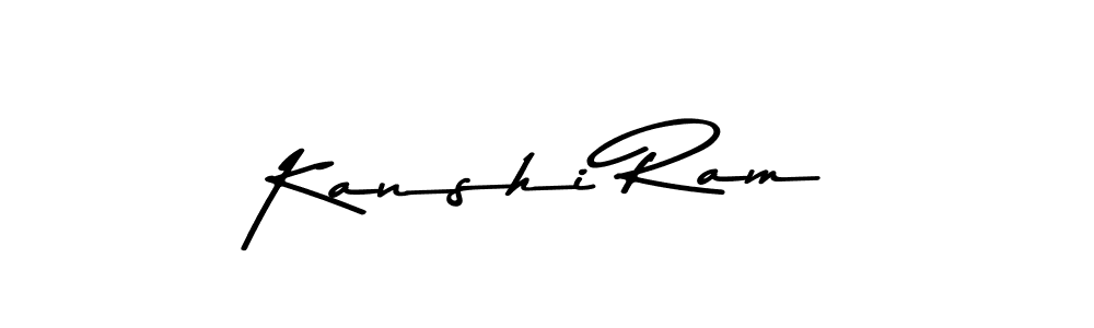 Design your own signature with our free online signature maker. With this signature software, you can create a handwritten (Asem Kandis PERSONAL USE) signature for name Kanshi Ram. Kanshi Ram signature style 9 images and pictures png