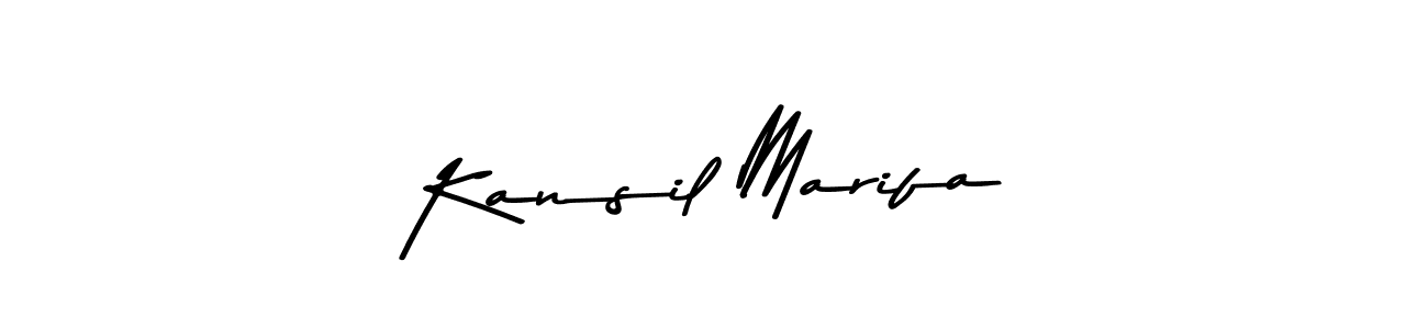 if you are searching for the best signature style for your name Kansil Marifa. so please give up your signature search. here we have designed multiple signature styles  using Asem Kandis PERSONAL USE. Kansil Marifa signature style 9 images and pictures png
