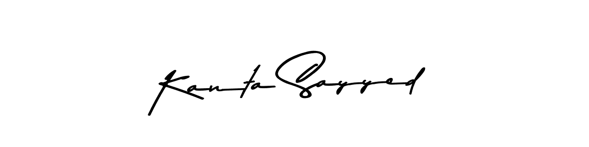 Use a signature maker to create a handwritten signature online. With this signature software, you can design (Asem Kandis PERSONAL USE) your own signature for name Kanta Sayyed. Kanta Sayyed signature style 9 images and pictures png