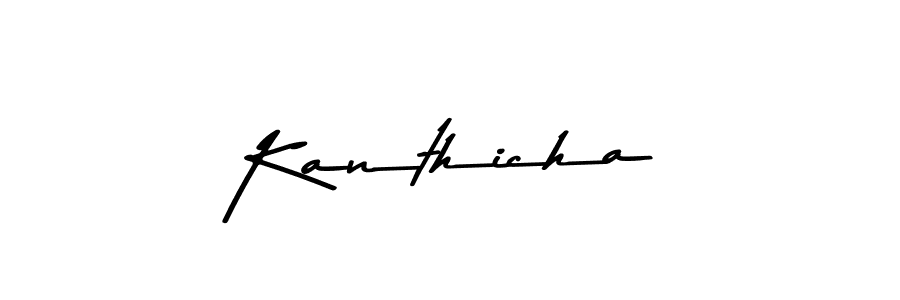 How to make Kanthicha signature? Asem Kandis PERSONAL USE is a professional autograph style. Create handwritten signature for Kanthicha name. Kanthicha signature style 9 images and pictures png