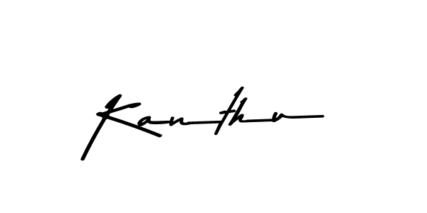 Create a beautiful signature design for name Kanthu. With this signature (Asem Kandis PERSONAL USE) fonts, you can make a handwritten signature for free. Kanthu signature style 9 images and pictures png