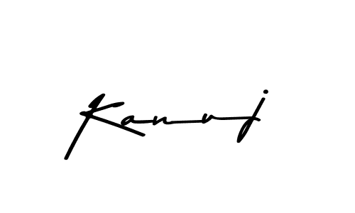Use a signature maker to create a handwritten signature online. With this signature software, you can design (Asem Kandis PERSONAL USE) your own signature for name Kanuj. Kanuj signature style 9 images and pictures png