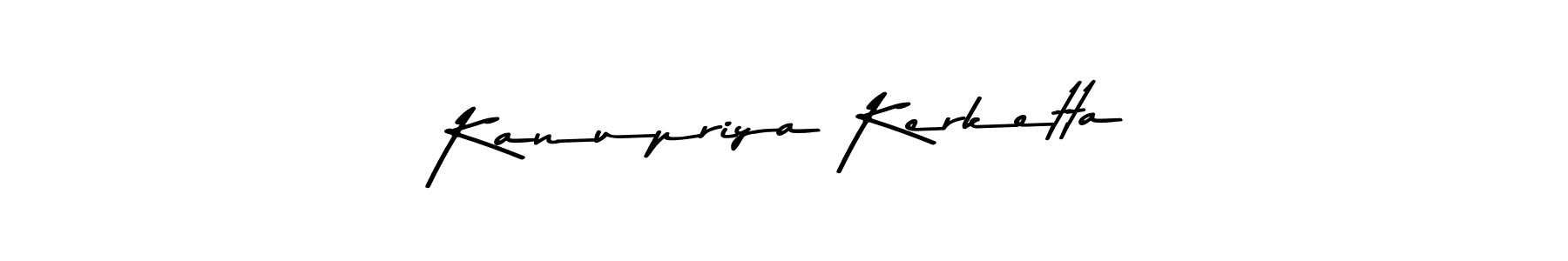 Design your own signature with our free online signature maker. With this signature software, you can create a handwritten (Asem Kandis PERSONAL USE) signature for name Kanupriya Kerketta. Kanupriya Kerketta signature style 9 images and pictures png