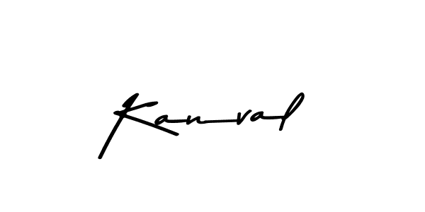Design your own signature with our free online signature maker. With this signature software, you can create a handwritten (Asem Kandis PERSONAL USE) signature for name Kanval. Kanval signature style 9 images and pictures png
