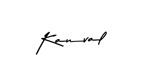 Design your own signature with our free online signature maker. With this signature software, you can create a handwritten (Asem Kandis PERSONAL USE) signature for name Kanval. Kanval signature style 9 images and pictures png