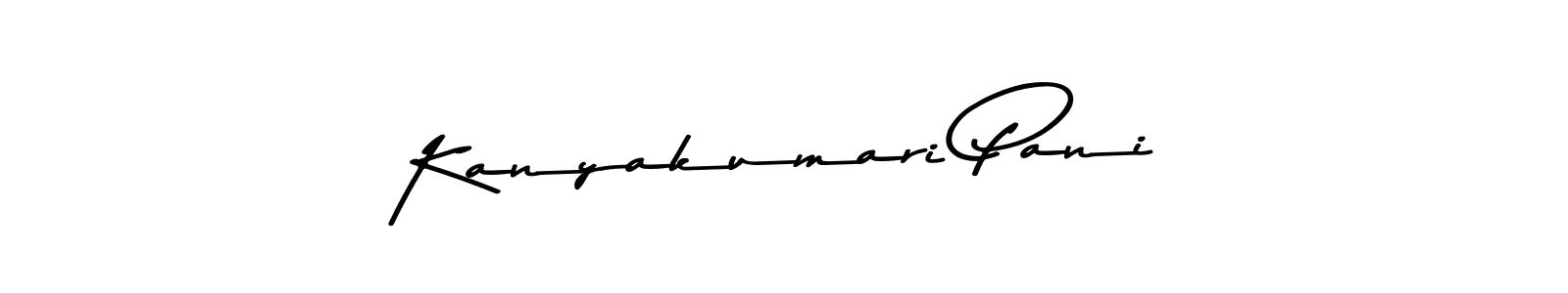 You should practise on your own different ways (Asem Kandis PERSONAL USE) to write your name (Kanyakumari Pani) in signature. don't let someone else do it for you. Kanyakumari Pani signature style 9 images and pictures png