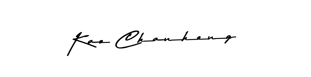 Design your own signature with our free online signature maker. With this signature software, you can create a handwritten (Asem Kandis PERSONAL USE) signature for name Kao Chanheng. Kao Chanheng signature style 9 images and pictures png