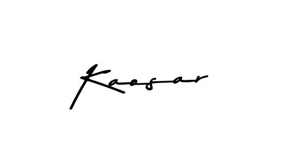 How to make Kaosar signature? Asem Kandis PERSONAL USE is a professional autograph style. Create handwritten signature for Kaosar name. Kaosar signature style 9 images and pictures png