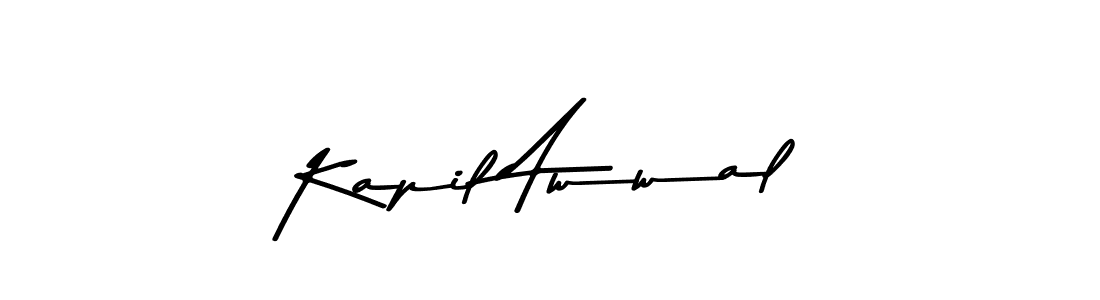 Design your own signature with our free online signature maker. With this signature software, you can create a handwritten (Asem Kandis PERSONAL USE) signature for name Kapil Awwal. Kapil Awwal signature style 9 images and pictures png