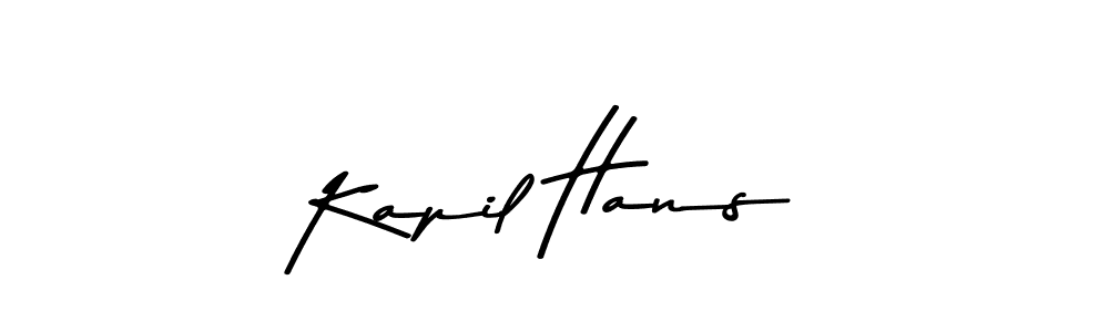 Kapil Hans stylish signature style. Best Handwritten Sign (Asem Kandis PERSONAL USE) for my name. Handwritten Signature Collection Ideas for my name Kapil Hans. Kapil Hans signature style 9 images and pictures png