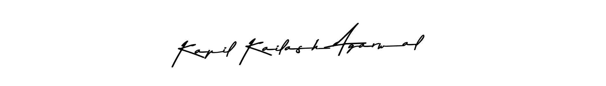 Create a beautiful signature design for name Kapil Kailash Agarwal. With this signature (Asem Kandis PERSONAL USE) fonts, you can make a handwritten signature for free. Kapil Kailash Agarwal signature style 9 images and pictures png