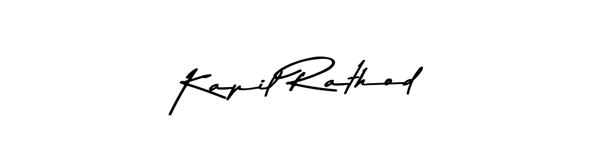 Design your own signature with our free online signature maker. With this signature software, you can create a handwritten (Asem Kandis PERSONAL USE) signature for name Kapil Rathod. Kapil Rathod signature style 9 images and pictures png