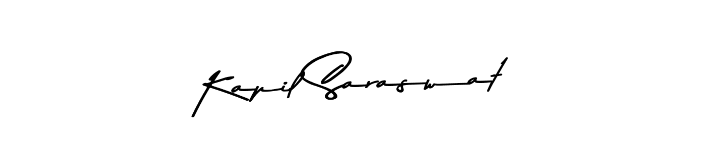 Design your own signature with our free online signature maker. With this signature software, you can create a handwritten (Asem Kandis PERSONAL USE) signature for name Kapil Saraswat. Kapil Saraswat signature style 9 images and pictures png
