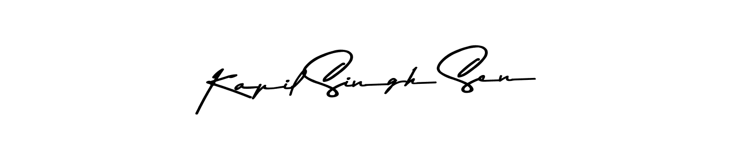 Use a signature maker to create a handwritten signature online. With this signature software, you can design (Asem Kandis PERSONAL USE) your own signature for name Kapil Singh Sen. Kapil Singh Sen signature style 9 images and pictures png