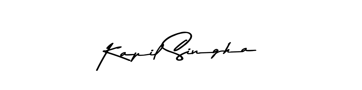 Make a beautiful signature design for name Kapil Singha. With this signature (Asem Kandis PERSONAL USE) style, you can create a handwritten signature for free. Kapil Singha signature style 9 images and pictures png