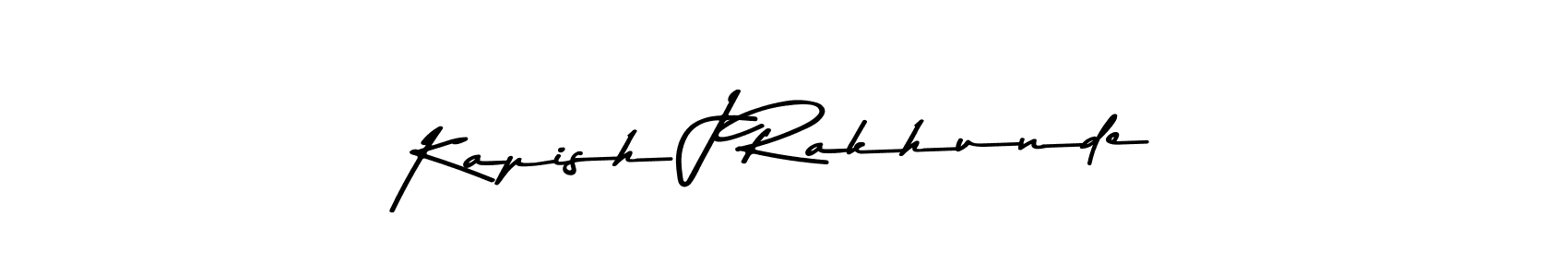 Kapish J Rakhunde stylish signature style. Best Handwritten Sign (Asem Kandis PERSONAL USE) for my name. Handwritten Signature Collection Ideas for my name Kapish J Rakhunde. Kapish J Rakhunde signature style 9 images and pictures png