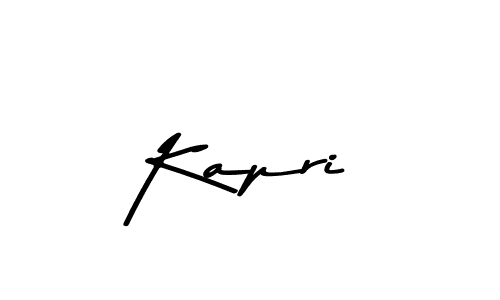 How to make Kapri name signature. Use Asem Kandis PERSONAL USE style for creating short signs online. This is the latest handwritten sign. Kapri signature style 9 images and pictures png