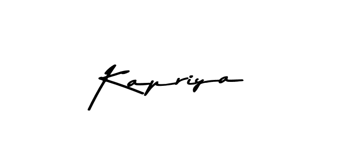 Also we have Kapriya name is the best signature style. Create professional handwritten signature collection using Asem Kandis PERSONAL USE autograph style. Kapriya signature style 9 images and pictures png