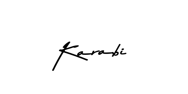 Similarly Asem Kandis PERSONAL USE is the best handwritten signature design. Signature creator online .You can use it as an online autograph creator for name Karabi. Karabi signature style 9 images and pictures png