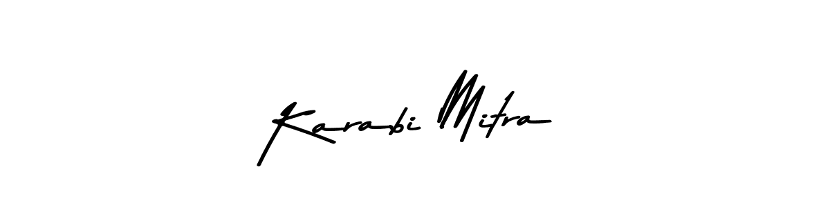 You should practise on your own different ways (Asem Kandis PERSONAL USE) to write your name (Karabi Mitra) in signature. don't let someone else do it for you. Karabi Mitra signature style 9 images and pictures png