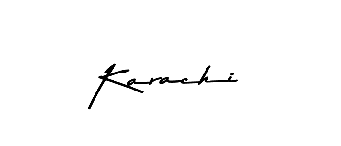Design your own signature with our free online signature maker. With this signature software, you can create a handwritten (Asem Kandis PERSONAL USE) signature for name Karachi. Karachi signature style 9 images and pictures png