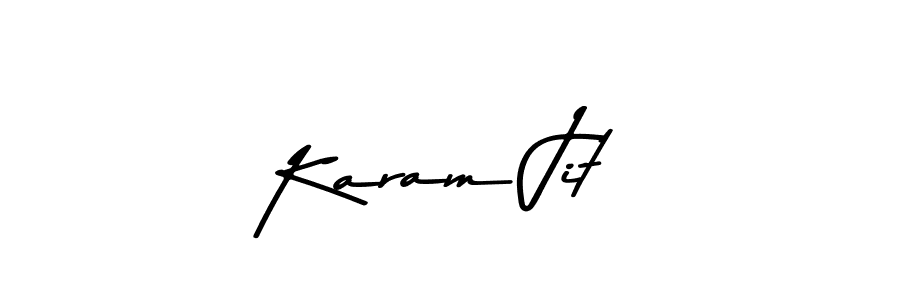 Similarly Asem Kandis PERSONAL USE is the best handwritten signature design. Signature creator online .You can use it as an online autograph creator for name Karam Jit. Karam Jit signature style 9 images and pictures png