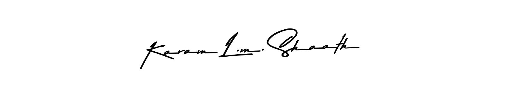 How to make Karam L.m. Shaath signature? Asem Kandis PERSONAL USE is a professional autograph style. Create handwritten signature for Karam L.m. Shaath name. Karam L.m. Shaath signature style 9 images and pictures png