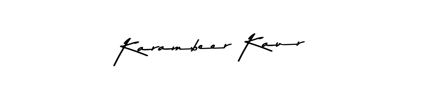 Asem Kandis PERSONAL USE is a professional signature style that is perfect for those who want to add a touch of class to their signature. It is also a great choice for those who want to make their signature more unique. Get Karambeer Kaur name to fancy signature for free. Karambeer Kaur signature style 9 images and pictures png
