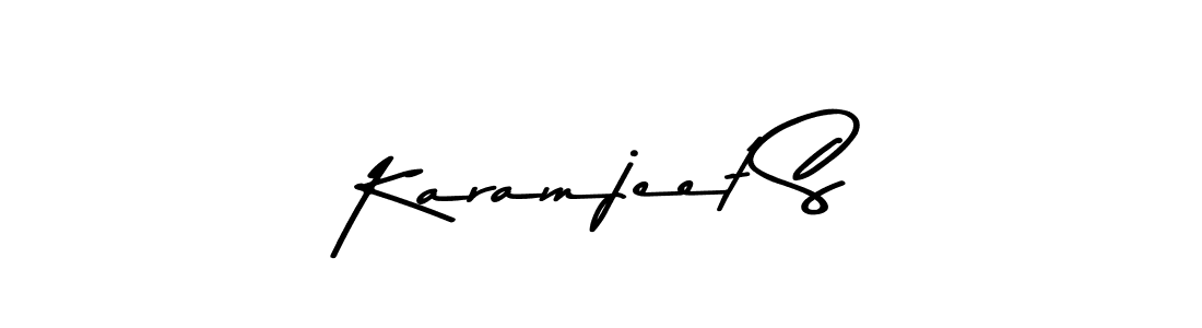 Design your own signature with our free online signature maker. With this signature software, you can create a handwritten (Asem Kandis PERSONAL USE) signature for name Karamjeet S. Karamjeet S signature style 9 images and pictures png