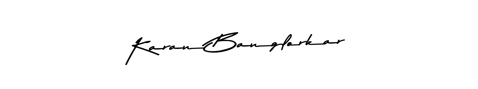 Karan Banglorkar stylish signature style. Best Handwritten Sign (Asem Kandis PERSONAL USE) for my name. Handwritten Signature Collection Ideas for my name Karan Banglorkar. Karan Banglorkar signature style 9 images and pictures png