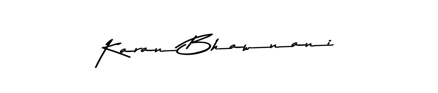 Design your own signature with our free online signature maker. With this signature software, you can create a handwritten (Asem Kandis PERSONAL USE) signature for name Karan Bhawnani. Karan Bhawnani signature style 9 images and pictures png