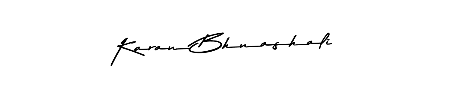 Make a beautiful signature design for name Karan Bhnashali. With this signature (Asem Kandis PERSONAL USE) style, you can create a handwritten signature for free. Karan Bhnashali signature style 9 images and pictures png